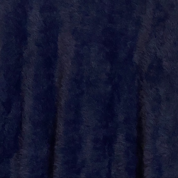 EARTH MUSIC & ECOLOGY Sweater Cozy Fuzzy Navy Sz M - Picture 4 of 6